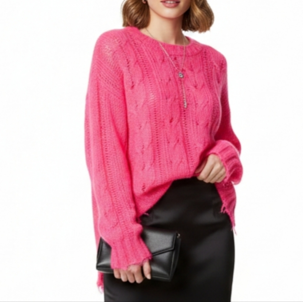 Anthropologie The Posey Stitchy Distressed Sweater